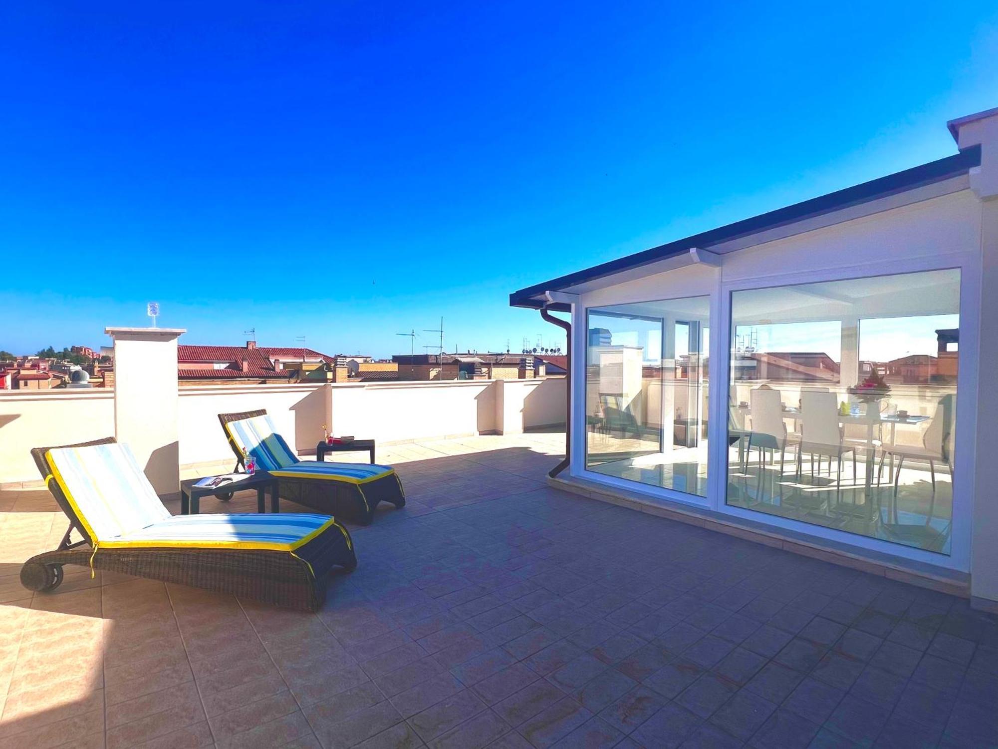 Roma Airport Sky Apartments Fiumicino Kültér fotó